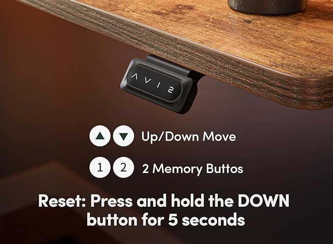 FEZIBO Electric Standing Desk, 60 x 24 Inches Height Adjustable Stand up Desk, Sit Stand Home Office Desk, Computer Desk, Rustic Brown