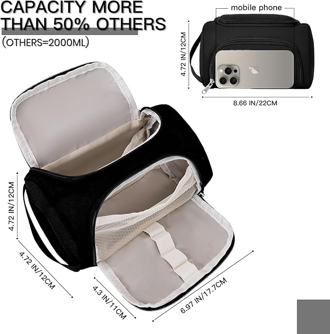 Large Pencil Pouch,Pencil Case Aesthetic,Zipper Pencil Box For Girls Back To School Supplies Emergency Bag Makeup Bag (Black)