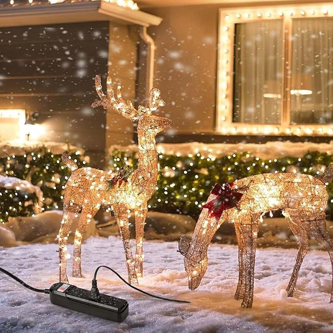 IPX6 Outdoor Power Strip Weatherproof, Waterproof Surge Protector with 3 Wide Outlet 3FT Extension Cord, Wall Mountable for Outside Decorations and More UL Listed(Black)