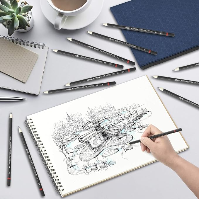 HomeMall Drawing Sketching Pencils Set, 37 Packs Art Kit with Sketchbook Draw Pencils Dual Ended Color Pencil Eraser Sharpener Pencil Bag for Kids Adults and Art Beginners…