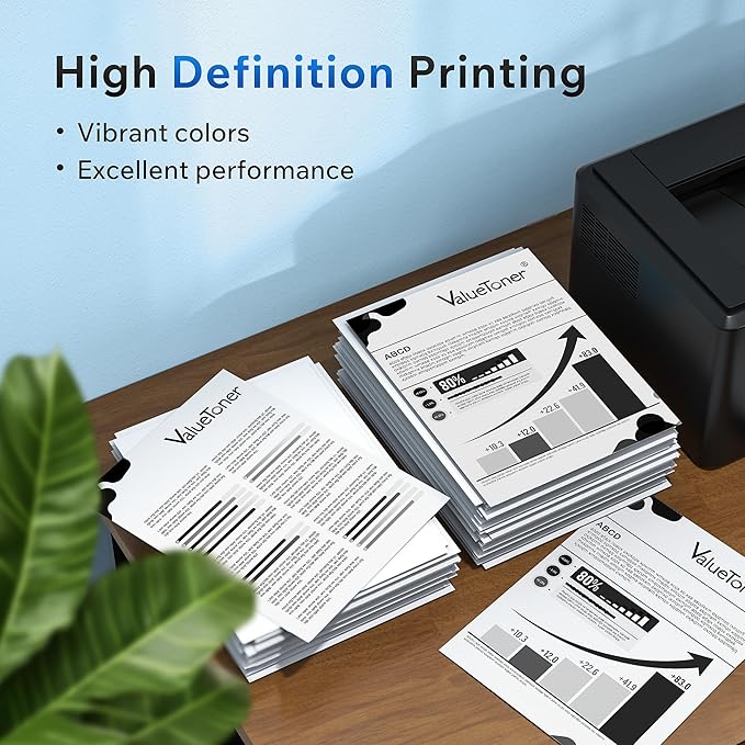Valuetoner Compatible Toner Cartridge Replacement for HP 35A CB435A for P1006, P1009, P1002, P1003, P1004, P1005 Laser Printer (Black, 4 Pack)