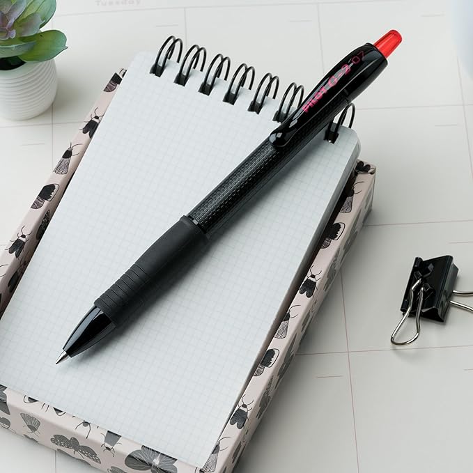 PILOT, G2 Edge Red Premium Gel Roller Pens, Sensory Writing Experience, 8ct box, Fine Point 0.7 mm