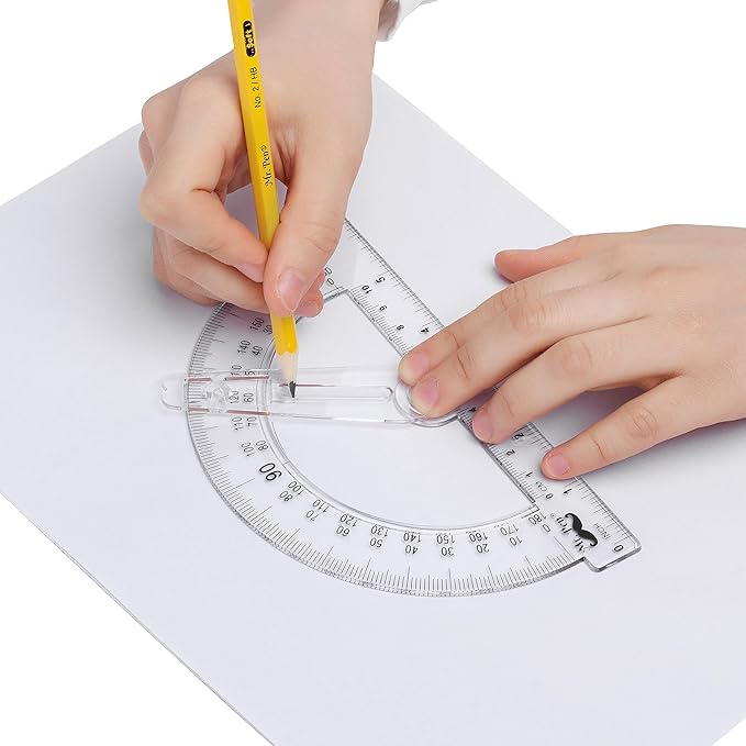 Mr. Pen- Protractor, 6 Inches Protractor with Swing Arm, Pack of 3