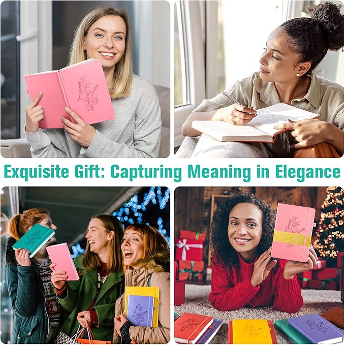 Lined Notebook Journal for Women Men, A4 College Ruled Notebook, 312 Numbered Pages Notebooks for Work, 100gsm Paper Daily Journal, Hardcover Vegan Leather Journals for Writing Office, Peacock Blue