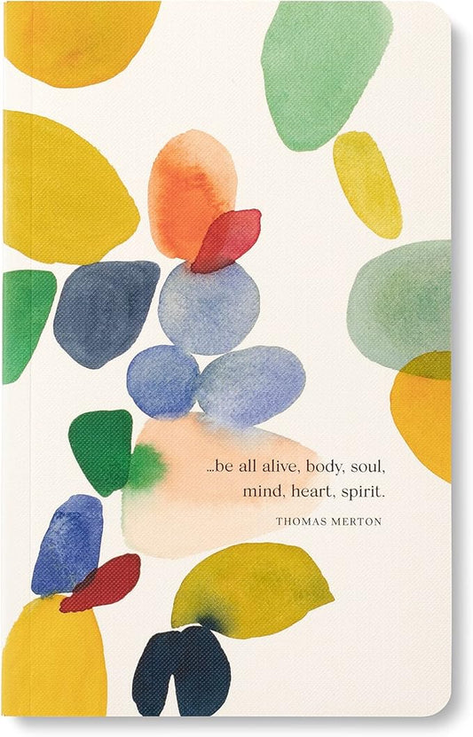Compendium Softcover Journal - Be all alive, body, soul, mind, heart, spirit. – A Write Now Journal with 128 Lined Pages, 5”W x 8”H