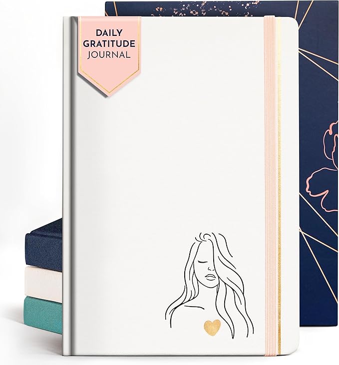 RYVE Daily Gratitude Journal for Women: 6-Month Guided Positivity & Wellness Journal with Prompts - Affirmation, Mindfulness, Self Help & Reflection, Gratitude Journal Notebook, Manifestation Journal