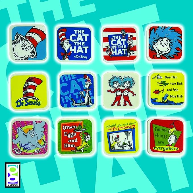Raymond Geddes Dr. Seuss Character Erasers for Kids (Pack of 60)
