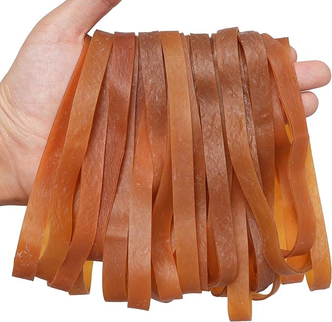 Rubber Bands Large Wide 6.5inch 35pcs Rubber Bands for Office Supplies Home School Elastic bands Large