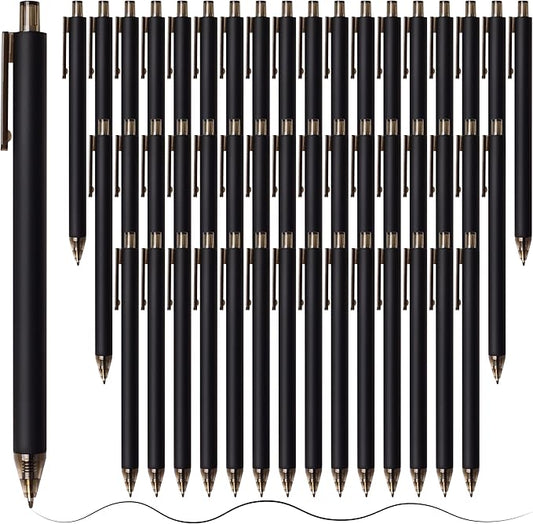 CRYLLIS Pens Bulk, 100Pack Black Pens,Black Ink Ballpoint Pens for Smooth Writing,No Smear,Office Supplies,Back to School Gifts,School Teacher,1.0mm