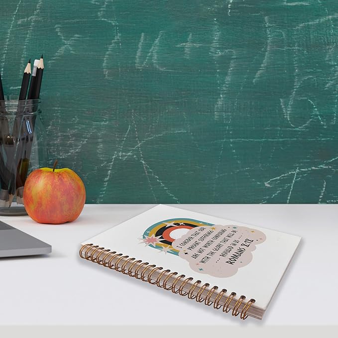 VNWEK Bible Scripture Romans 8:18 Our Present Sufferings Are Not Worth Comparing Spiral Notebook Journal 5.5 x 8.3 inches,Christian Lined Hardcover Spiral Notebook,Christian Gifts for Women Girls