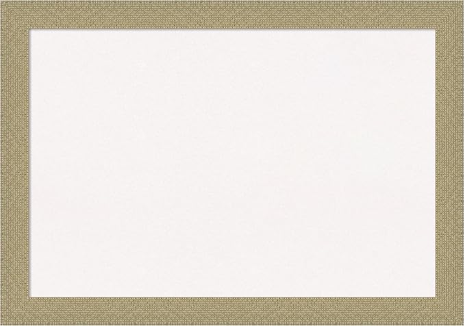 Amanti Art White Cork Board for Wall, 28x40 Vision Board with Gold Frame, Large Corkboard Office Decor for Home Organization, Casual Corkboard Pinboard to display items for home organization