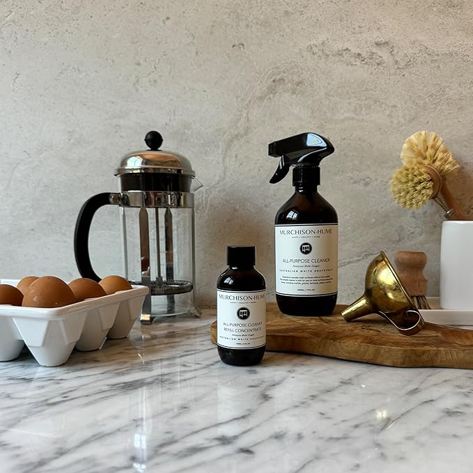 Murchison-Hume All-Purpose Cleaner – Natural, Non-Toxic, Safe on All Surfaces – Plant-Based Multi-Surface Cleaner for Kitchen, Bathroom & Home – Refill, makes 2 17 oz bottles, Original Fig