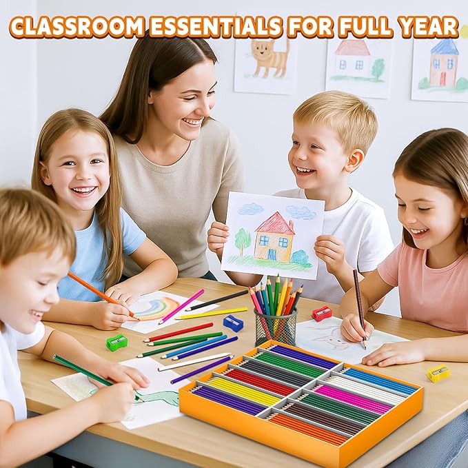 432 Count Colored Pencils Bulk, Colored Pencils for Kids, Pre-sharpened Color Pencils Set 12 Colors, Coloring Pencil Bulk for Teachers School Supplies, Back to School Classroom Prizes Gifts