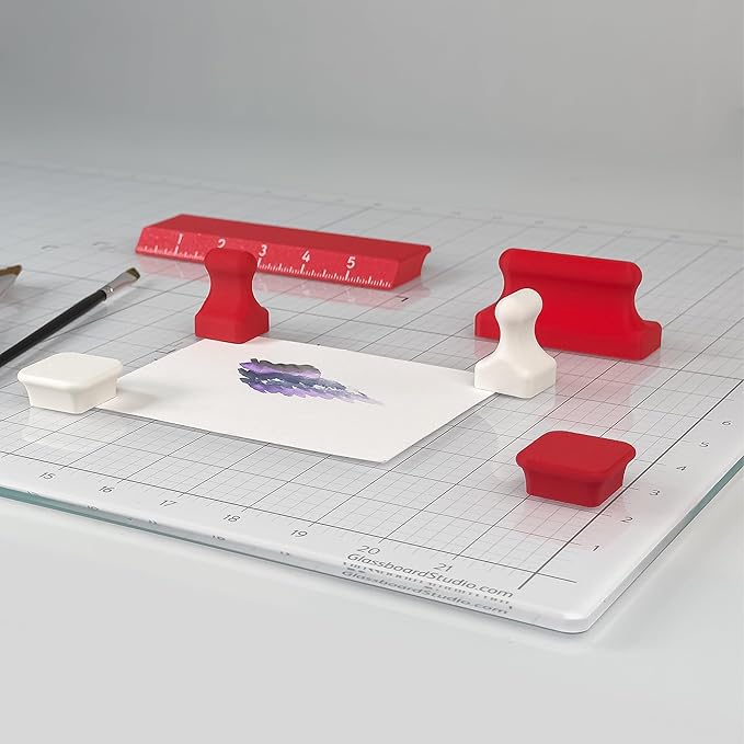 Glassboard Studio MiniBar Magnet - Strong Neodymium Rare Earth Magnets for Fridge, Whiteboard, Locker & Magnetic Glassboards - Ideal for Crafting & Office Use - Strong Fridge Magnets (Cobalt Blue, 12)