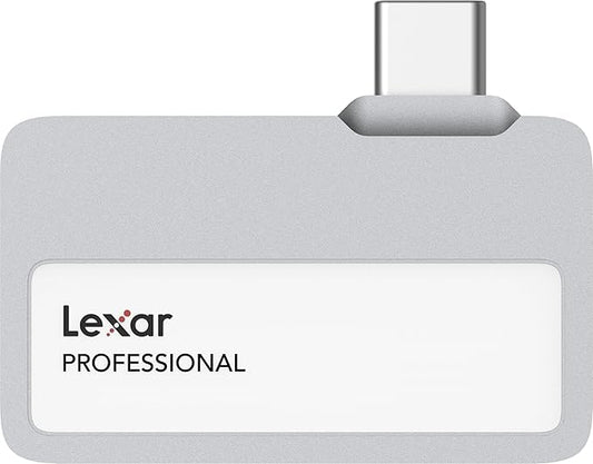Lexar 1TB Professional Go Portable SSD, Supports Apple 4K 60fps ProRes, Up to 1050MB/s, USB 3.2 Gen 2, Rugged, IP65, Ultracompact, Compatible w/iPhone 15/16, External SSD (LSL400X001T-RNSNU)