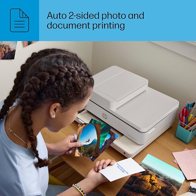 HP Envy 6555e Wireless All-in-One Color Inkjet Printer, Print, scan, Copy, Duplex Printing Best-for-Home, 3 month Instant Ink trial included (714N5A)