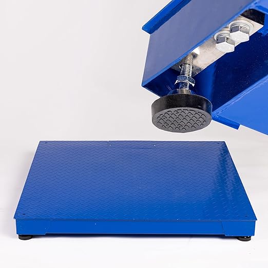 PEC Tools FS Series Professional Grade Steel Floor Scale - Heavy-Duty Pallet Scale and Shipping Scale for Industrial Use - Weighing Scale for Packages Up to 1000x0.1lb - 24x24