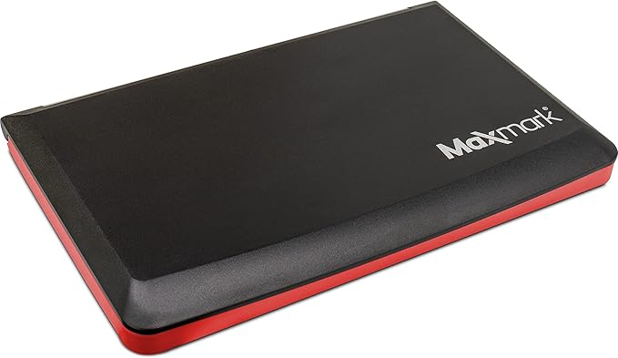 MaxMark Large Premium RED Ink Stamp Pad - 3.5" x 6.25" - Quality Felt Pad