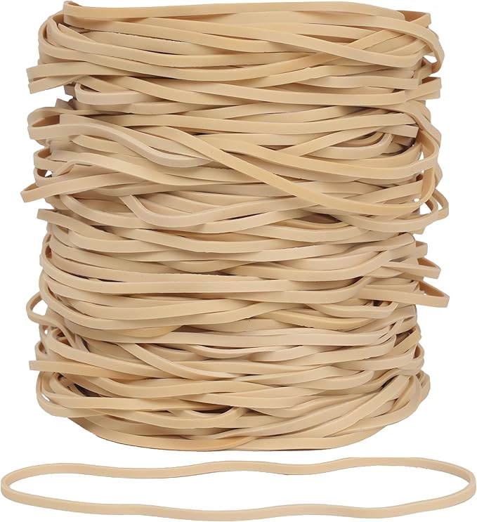 Rubber Bands Garbage Can Bands Elastic Large Size #117B 120 Pcs Trash Can Rubber Bands Black Elastics Bands 7 inch Assorted For Office Supplies Home