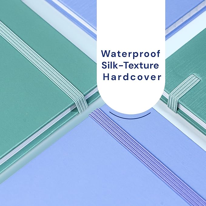 A5 Lined Journal Notebook, 7mm College Ruled Notepad, Journaling for Writing, Work, School, Travel and Note Taking, Hardcover 160 Pages (80 Sheets) 5.79 x 8.3 inches (Blue)