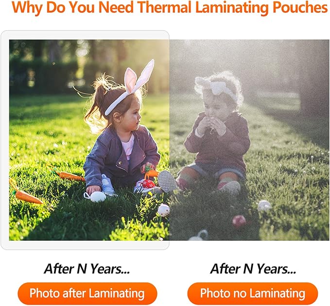 Thermal Laminating Pouches, 9 x 11.5 Inches Laminating Sheets, 3 mil Thick Laminate Sheets, 6000 Pack,Clear
