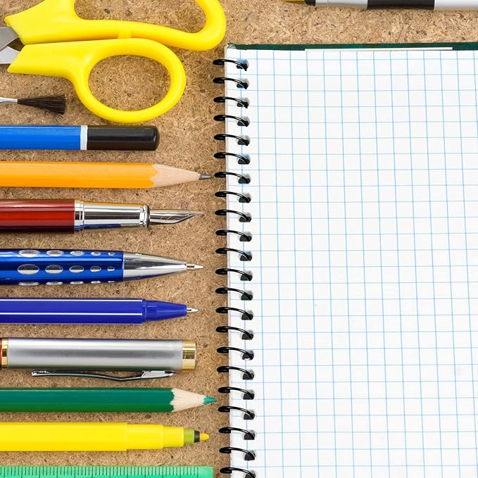 Leinuosen 120 Pack Plastic Spiral Binding Coils Kit Spirals Multi Size Coils for Binding Binder Combs Spines(1/4 5/16 3/8 1/2 5/8 3/4 Inch,Black)