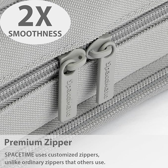 Pencil Case Pouch Box Bag School Supplies Girls Boys Kids, Cute Preppy Stuff Big Capacity Aesthetic Pen Organizer, Back to College Stationary, Gray, Extra Large Style, 2300ml