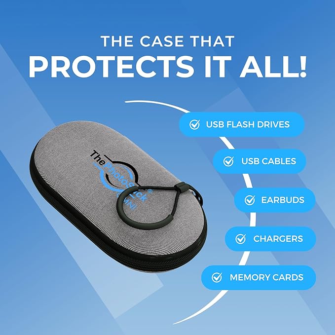 ThePhotoStick® Omni 64GB + Protective Case | Secure Photo & Video Backup and Transfer | Digital File Organization | USB & Multiport Connection for Phones, Tablets and Computers | Water Resistant Case