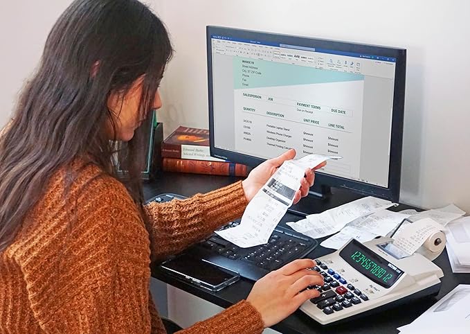 Victor 1310 Big Print Printing Calculator, 12-Digit LED Display, Fast Ink-Free Printing (8.0 LPS), Cost/Sell/Margin Keys, Advanced Business Functions, 2-1/4" Thermal Paper