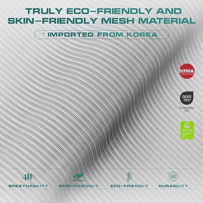 COLAMY Ergonomic Mesh Office Chair, High Back Office Chair, Computer Executive Desk Chair with Lumbar Support,Adjustable Headrest and 4D Arms, Slide Seat, Tilt Lock-Darkgrey New