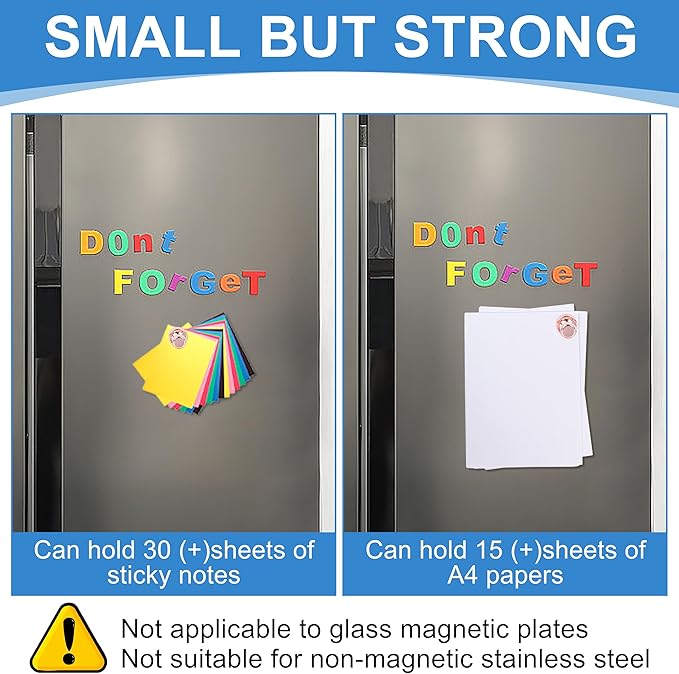 LOVIMAG Small Magnets for Cruise Ship Essentials, Cruise Magnets for Door Decoration, 4 Assorted Color Push Pins Neodymium Magnets for Cruise Cabins, Kitchen, Locker or Office Accessories-16 Pcs