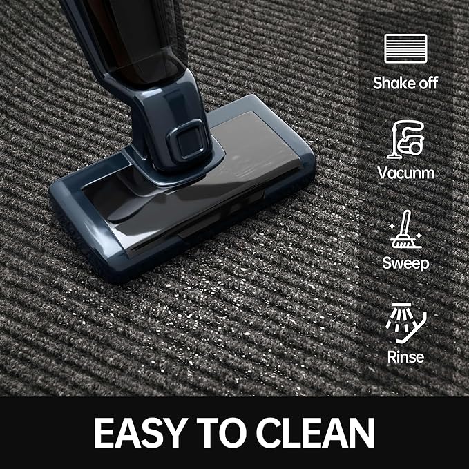 Front Door Mat, 3' x 4' Heavy Duty Indoor Outdoor Door Mat for Entryway, Commercial Door Mats Entrance, Low Profile Welcome Mats Non-Slip, Durable Rubber Backing Entry Mat for Patio, Home