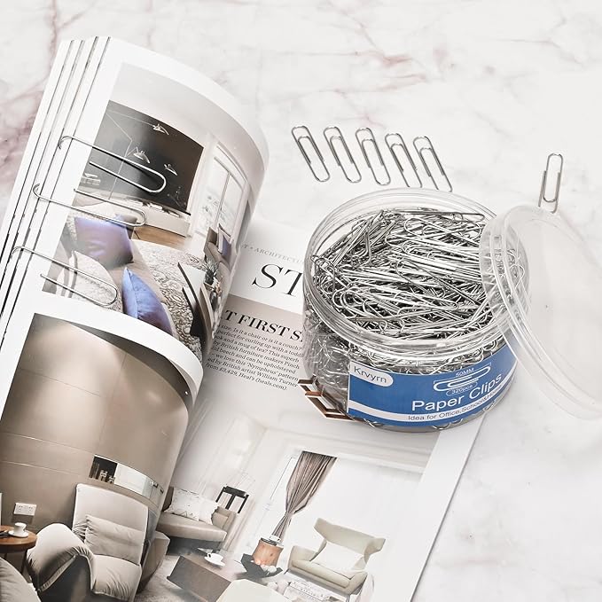 Jumbo Paper Clips,Large PaperClips,320 Pcs Paperclip,Extra Large Paper Clips for Paperwork,Home, School and Office Supplies.
