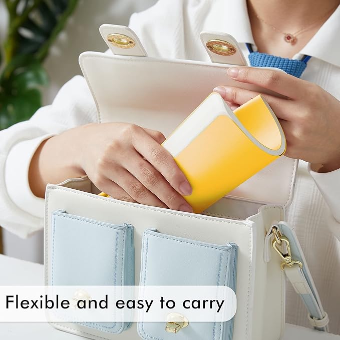 feela 8 Pack Soft Cover Journal Bulk, Notebooks College Ruled for Work, Lined Travel Journal for Women Men, Note Taking Notebook School Supplies Business Writing, 8.2” x 5.5”, A5, Yellow