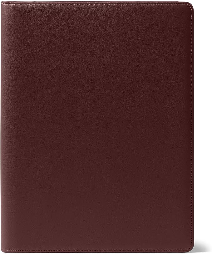 Leatherology Bordeaux Folder with Pockets & Pen Holder
