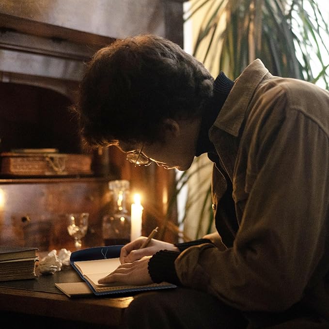 Vintage Leather Journal for Women Men, Junk Journal Notebook Soft Cover, Book of Shadows Journals for Travel Diary Scrapbook Sketchbook Journaling Writing, Blue