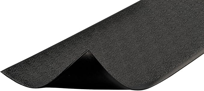 Notrax 411 Sof-Tred™ 3' x 5' x 9/16" Anti Fatigue Mat, Enhanced Slip Resistance with Beveled Edges and Pebbled Surface, Ideal for Industrial and Commercial Workplaces, Black, 411S0435BL