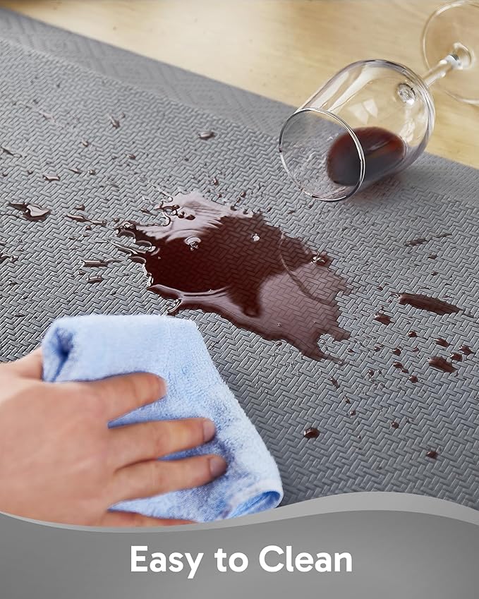 Ophanie Kitchen Mats for Floor, 3/4 Inch Thick Kitchen Rugs, Anti Fatigue Standing Cushioned Mat, Waterproof,Comfort Ergonomic Mat for Office, Home, Sink, 20'' x 48'' Brown Non-Slip Bottom