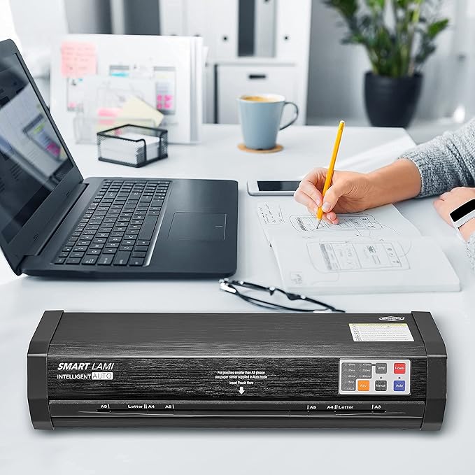 SINCHI Auto Sense, 3-10 mil Laminating Machine for Office and School, 50-Second Warm-up, 40 Inches/Minute, Never-Jam, Heavy Duty, 13-inch Thermal Laminator Machine 11x17
