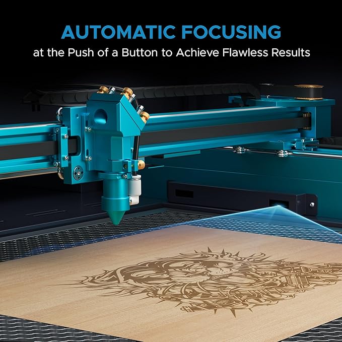 OMTech Pronto 90W CO2 Laser Engraver & Cutter with Water Chiller – 35"x24" Workspace, 1,000mm/s Speed, Autofocus, Air Assist, 2-Way Pass, for Wood, Acrylic & More