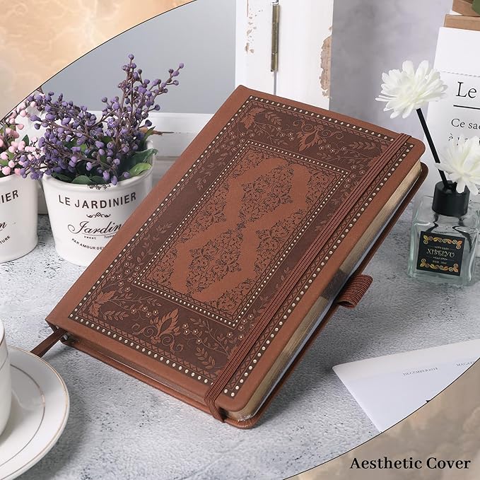 TIEFOSSI Bullet Dot Journals for Women Men, Dot Journals for Writing Women, 160gsm Thick Paper, 190 Numbered Pages, for Planner Organization