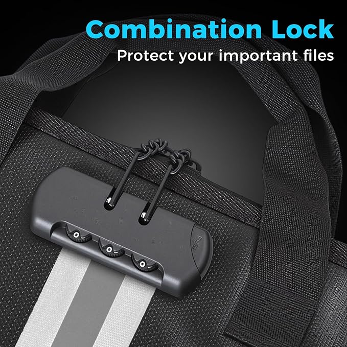 Accordion File Organizer with Combination Lock,Fireproof Expanding File Folder with Multi Pockets,13 Pockets Document Organizer with Handle & Labels,Portable Home Travel Safe Storage Letter A4 Files