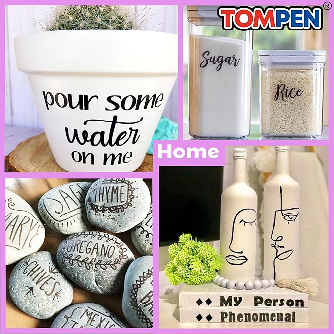 Black Permanent Markers,Fine Tip,48 Count Bulk,Waterproof Permanent Marker Pens with Quick Drying on Wood,Plastic,Paper,Metal,Mirror for Office School Classroom Home