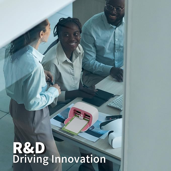 Likcut Vinyl Cutter Machine Creator Bundle with Carrying Case & Accessories, User-Friendly Sticker Maker Set, Portable Vinyl Printer for Sticker Joy Craft & Home Decor, School Project