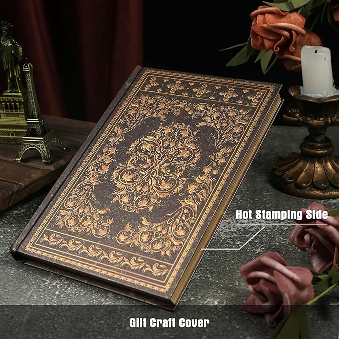 Line Notebooks for Women Men, A5 Aesthetic Hardcover Ruled Diary, 100 GSM Journals for Writing for Work, Note Taking, Office School