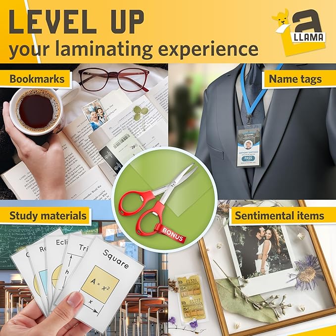 Matte Laminating Sheets 9” x 14.5”, 3 Mil Thick, 50 Pack, Legal Size Matte Thermal Laminating Pouches 8.5 x 14