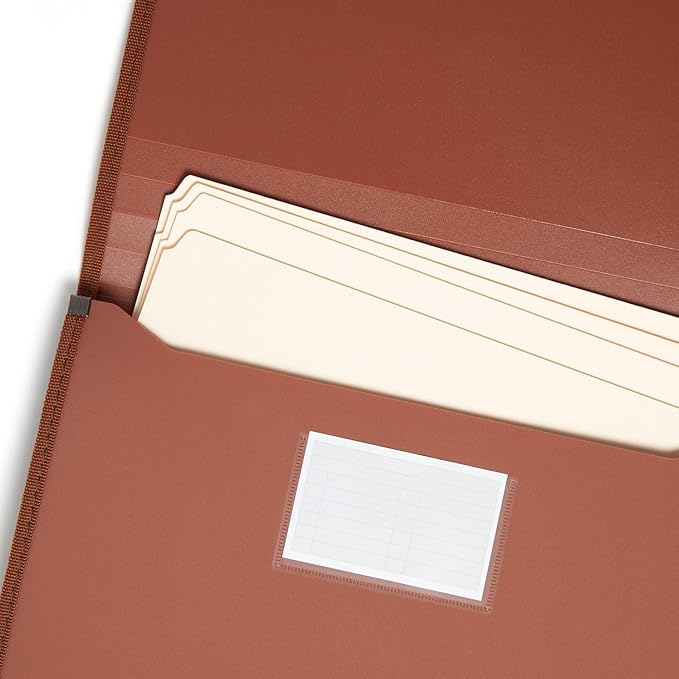 Smead Tuff Premium Poly Wallet, Accordion File Organizer for File Folders, Letter Size, 5-1/4 inch Expansion, Office Supplies, Document Organizer (73788)