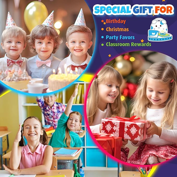 GIFTINBOX Invisible Ink Pen with UV Light for Kids, 24PCS Spy Pen Party Favors for Kids 8-12, Magic Marker for Secret Message, School Supplies Birthday Goody Bag Stuffers for Boys Girls