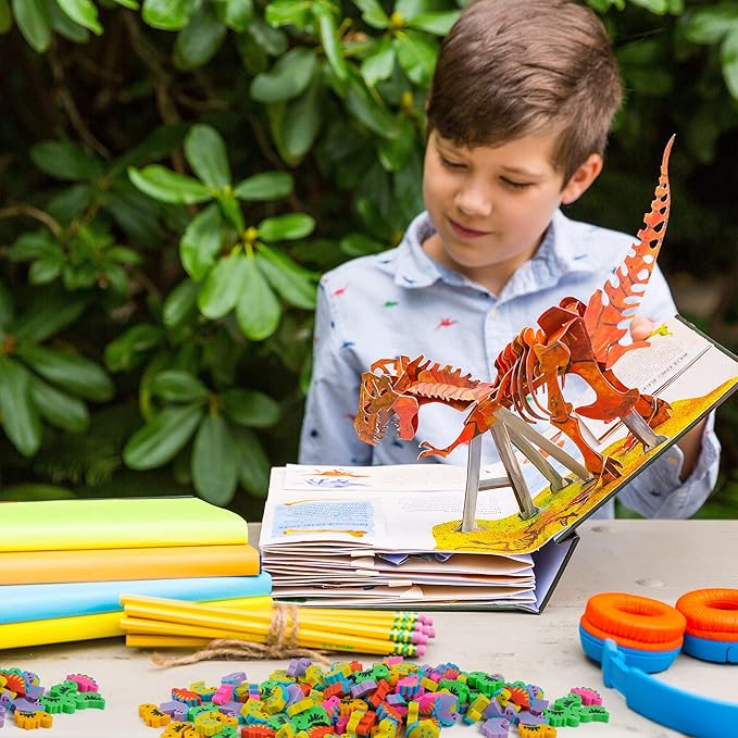 200 Pieces Mini Dinosaur Erasers Bulk Small Pencil Erasers Latex-Free Soft Erasers Pencil Erasers for for Classroom Homework Rewards, Party Favors, Gift Filling