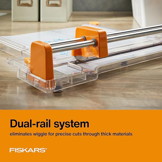 Fiskars ProCision Rotary Bypass Trimmer, 12-Inch, orange